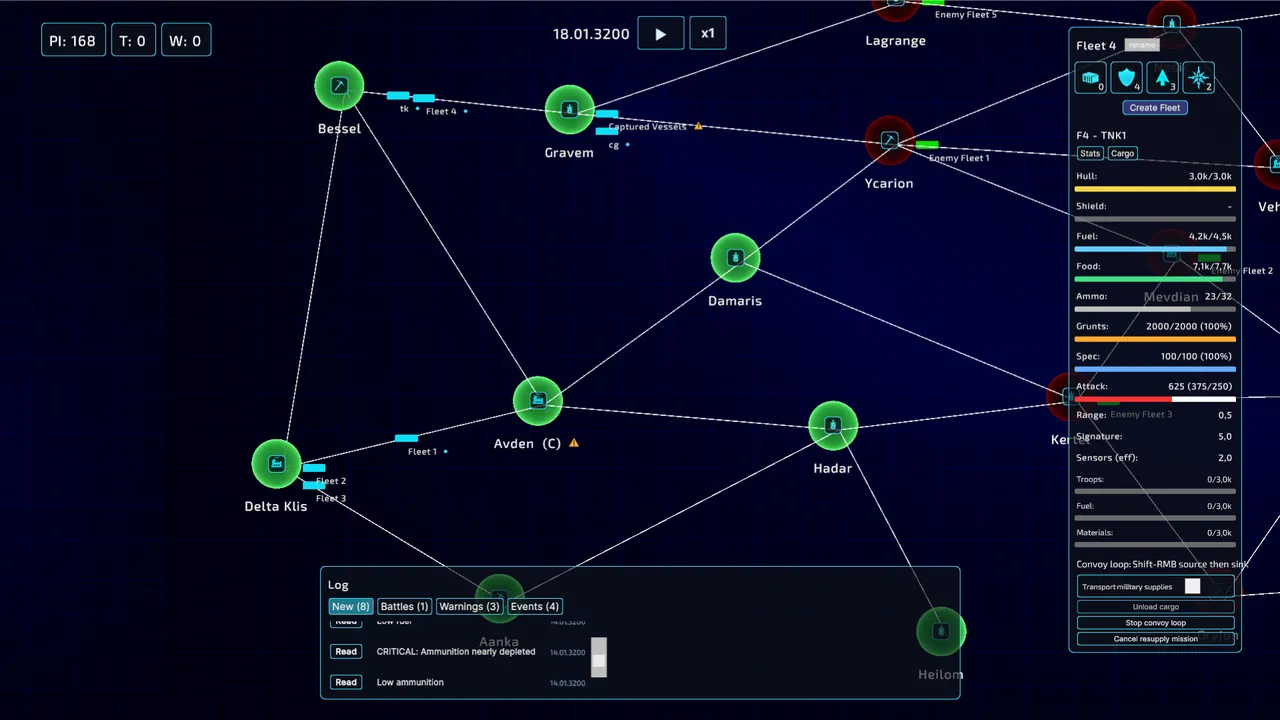 Space Fleet Logistics - captura de pantalla