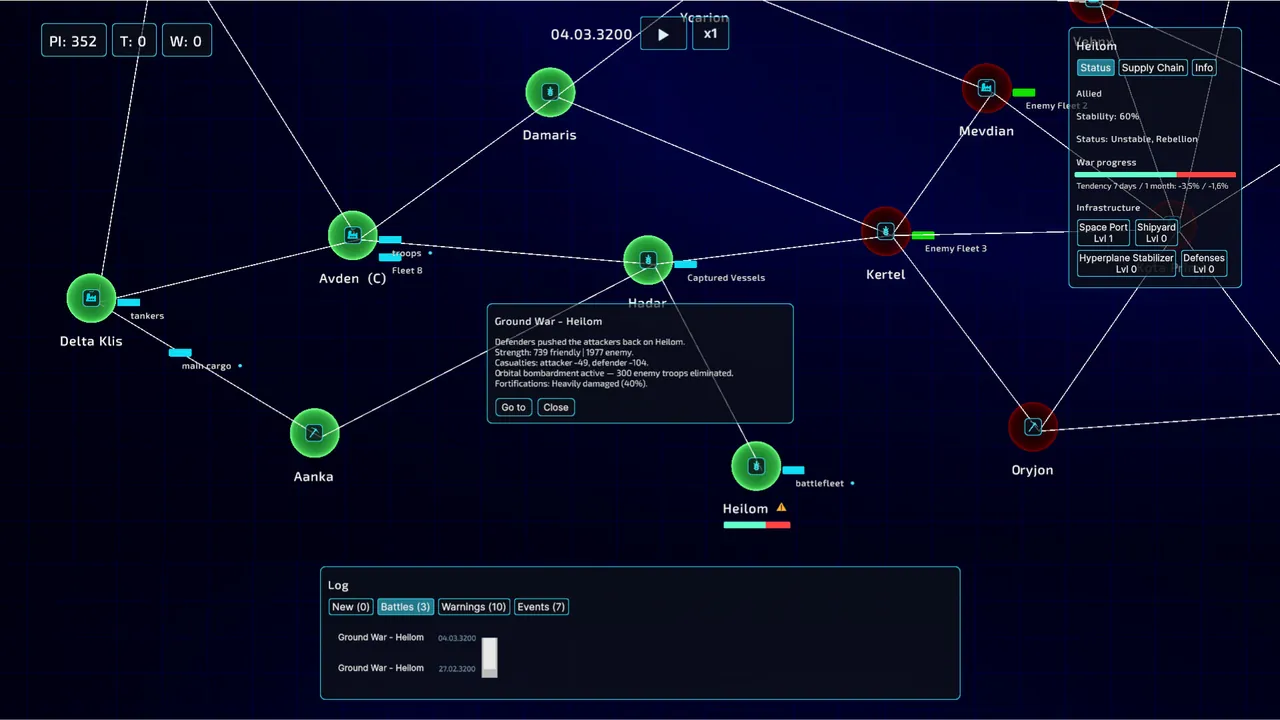 Space Fleet Logistics - captura de pantalla