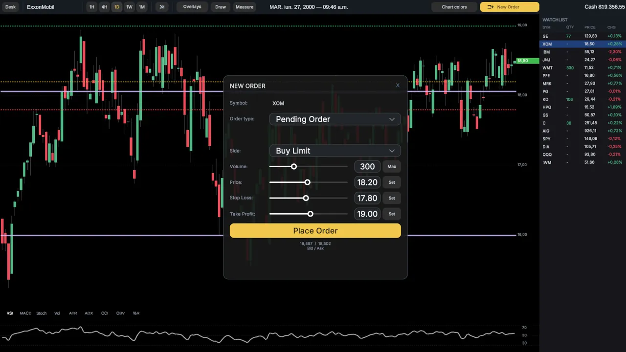 Trade the Crash - captura de pantalla