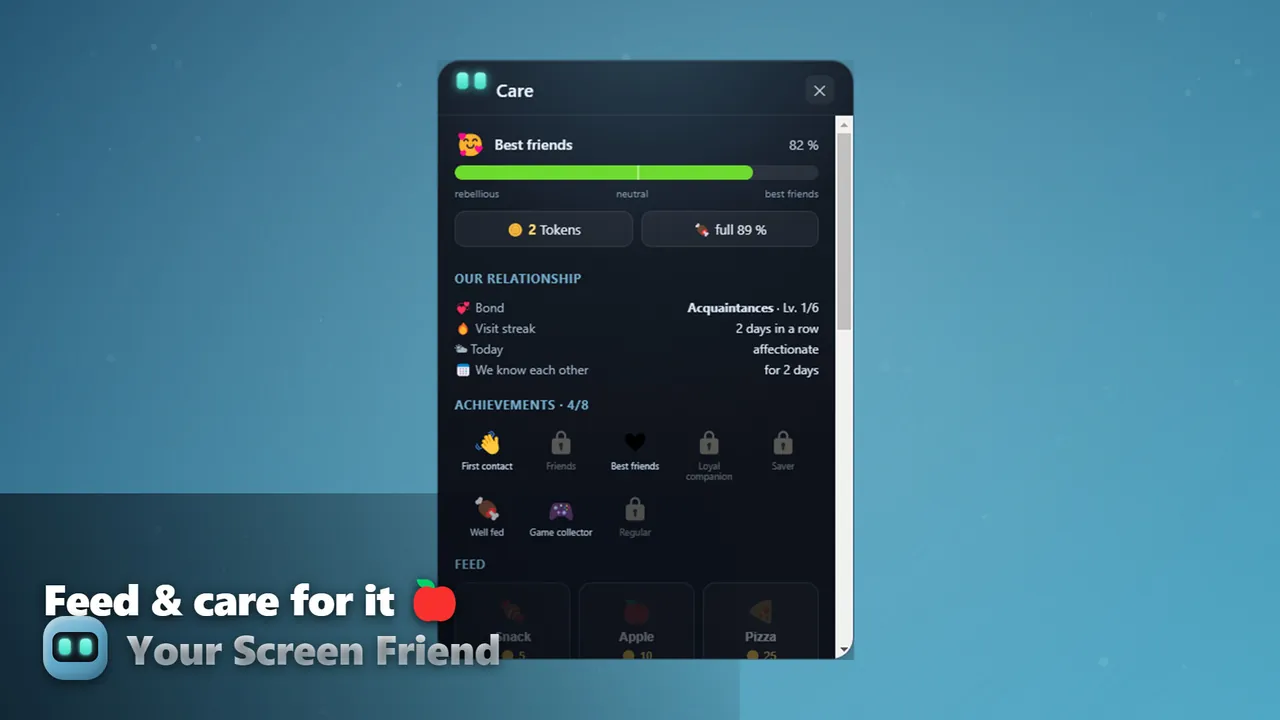Your Screen Friend - captura de pantalla